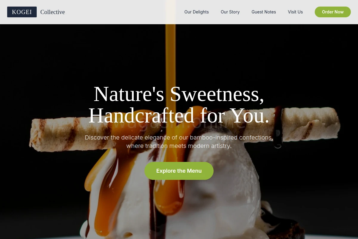 Bamboo Dessert