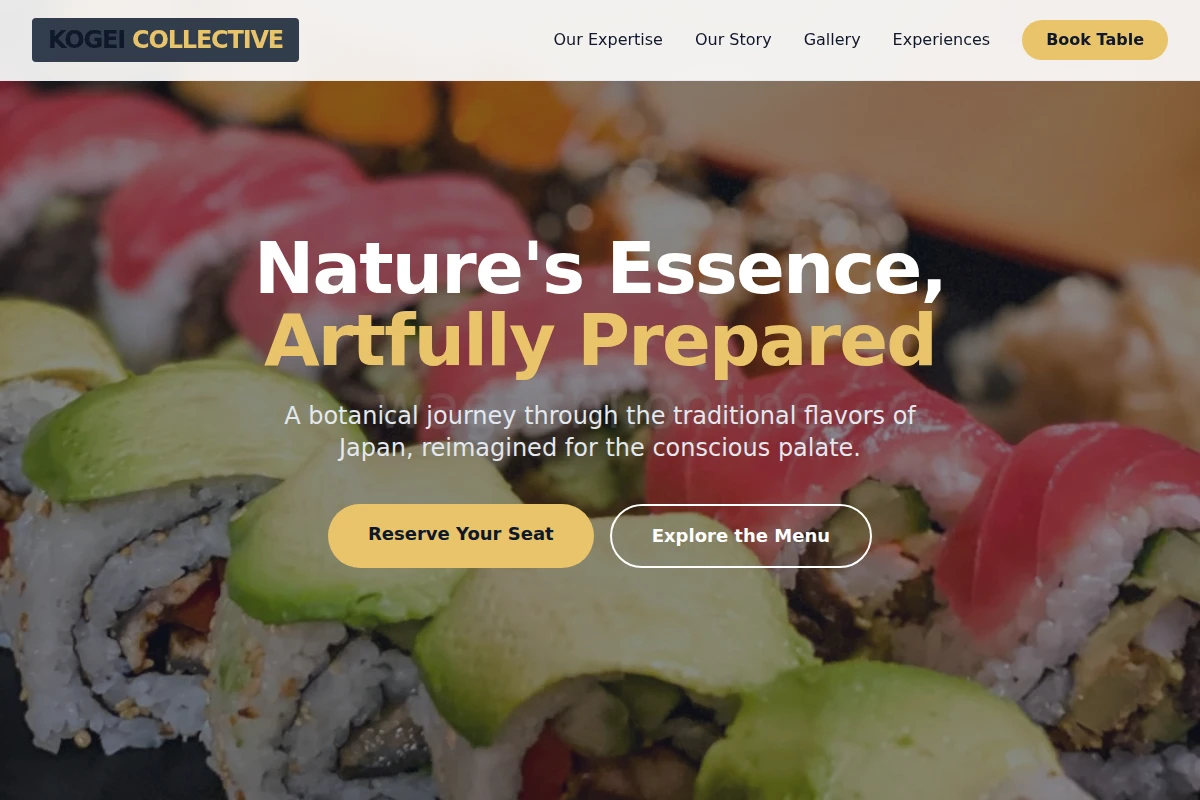 Botanical Japanese Food