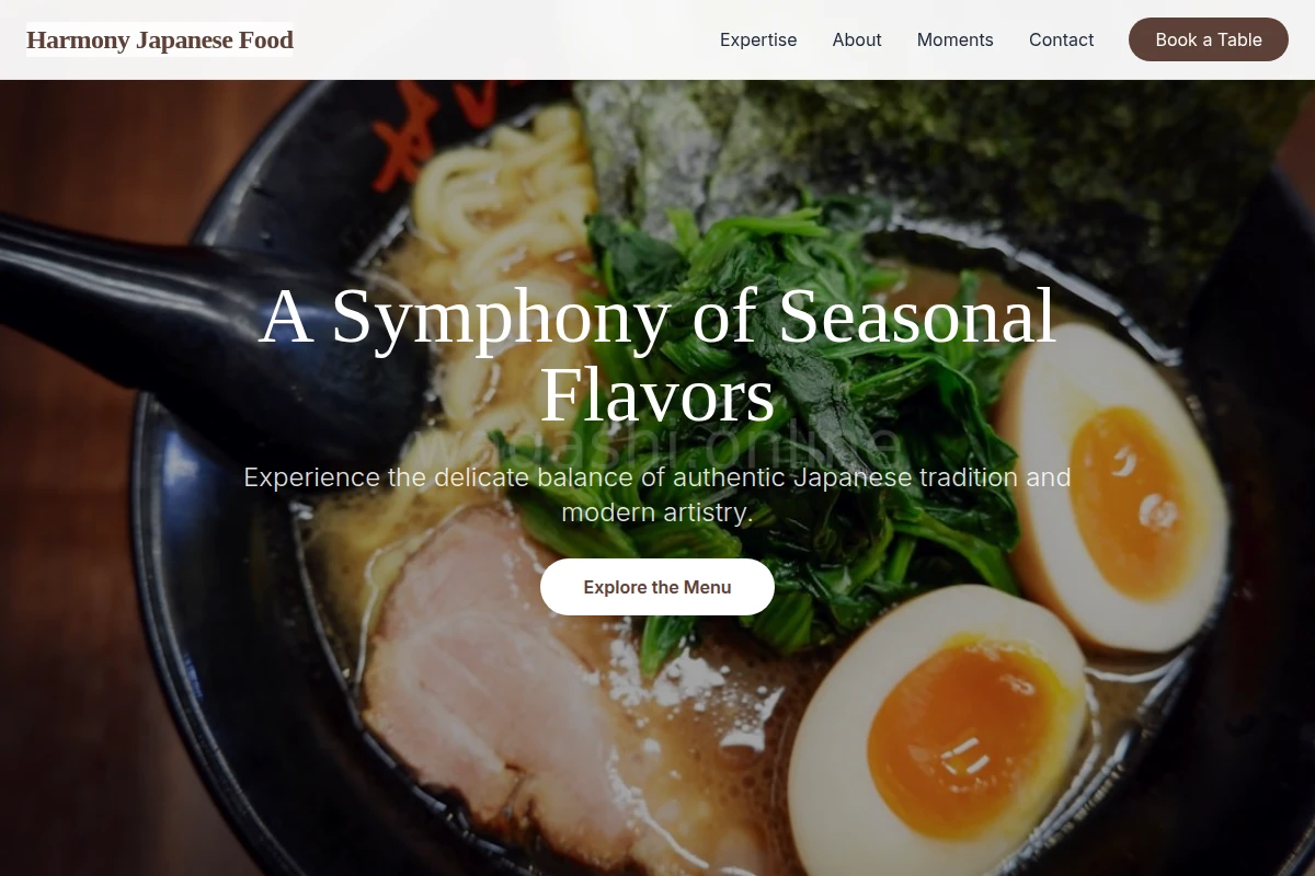 Harmony Japanese Food