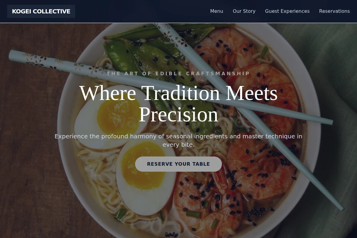 Niche Japanese Food