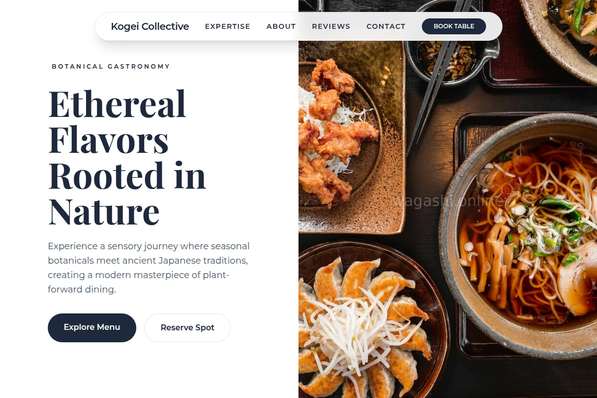 Botanical Japanese Food
